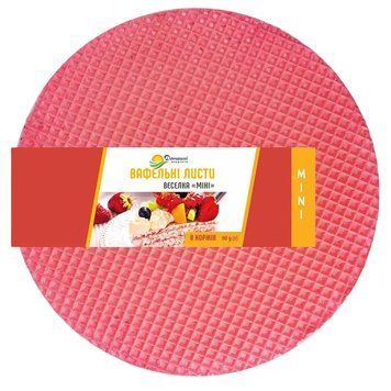 Вафельні коржі 90г Домашні Продукти веселка 000009149 фото