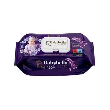 Серветки зволожені 120шт BellaBabby фіолетові*12шт 000004694 фото