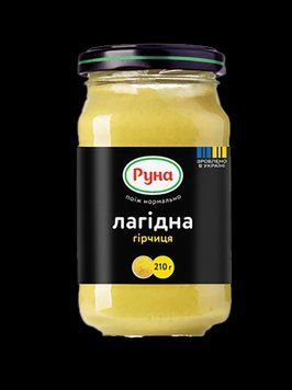 Гірчиця Руна Лагідна 210г*6шт 000008017 фото