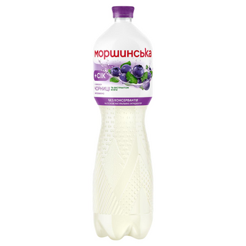 Вода Моршинська 1,5л негаз зі смаком чорниці і мяти*6шт(84) 000009427 фото