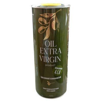 Олія оливкова купажована Oil Extra Virgin ж/б 1л 6 шт\уп 000009275 фото
