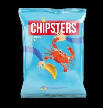 Чіпси Chipster's 100г краб*16шт 000007806 фото