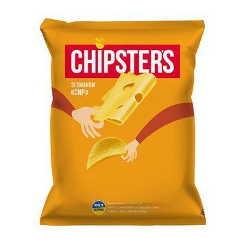 Чіпси Chipster's 100г сир*16шт 000004594 фото
