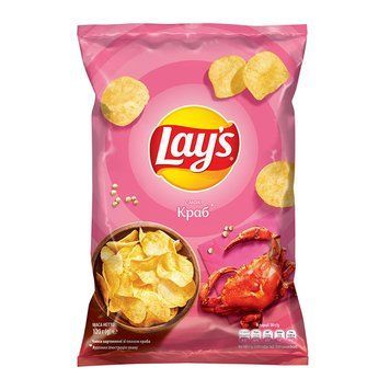 Чіпси Lay's 170г краб*18шт РОЗПРОДАЖ 000006677 фото