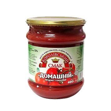 Томатний продукт Королівський смак Домашній 15% 480г*12шт 000005034 фото