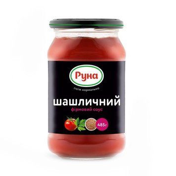Соус Руна Шашличний фірмовий с/б 485г*12шт 000001122 фото