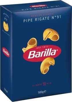 Макарон Barilla 91 Pipe rigate 0.5 кг* 24шт. 000008510 фото