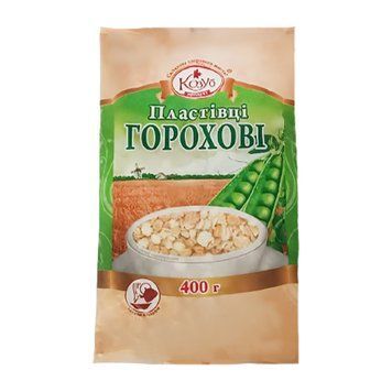 Пластівці КОЗУБ горохові 400г * 30шт 000004977 фото