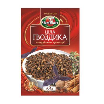 Приправа Чемпіон Гвоздика ціла 15г *10шт (140шт.ящ) 000004768 фото