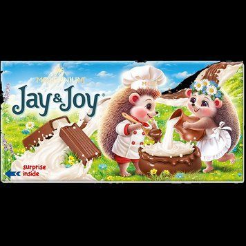 Шоколад Міленіум &laquo;Millennium Jay&Joy&raquo; молочний з молочною начинкою 100г *20шт 000007938 фото