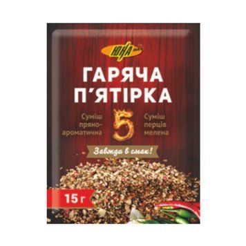 Суміш перців ЮНА Гар.П'ятірка МЕЛЕН 15г *30шт(120шт.ящ.) 000001562 фото