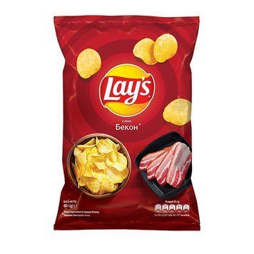 Чіпси Lay's 60г бекон*28шт 000006556 фото