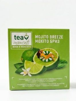 Чай Tea Moments Час зелений мохіто 1,7гр*20пірам 000009490 фото