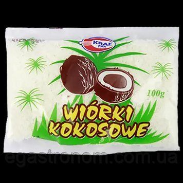 Кокосова стружка Біла KRAFPAK 100 г * 30 шт 000008116 фото