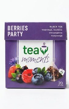 Чай Tea Moments Ягідна вечірка чорний 1.8г*20пір 000009491 фото