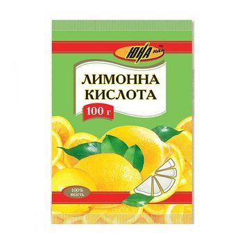 Лимонна кислота ЮНА 100г *130шт 000000938 фото
