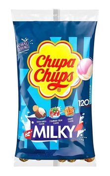 Цукерки чупа чупси MILKY 12 гр 120шт *6шт в уп 000007505 фото