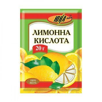 Лимонна кислота ЮНА 20г *30шт (360ящ) 000000884 фото