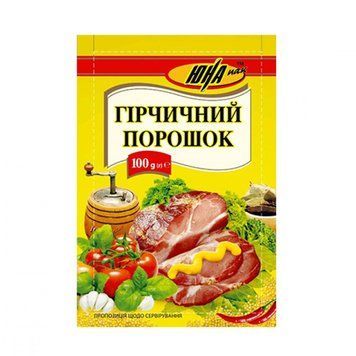 Приправа ЮНА Гірчичний порошок 100г *25шт 000001657 фото
