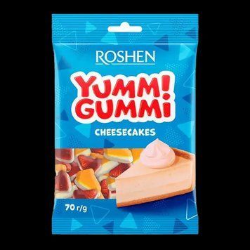 Цукерки желейні Рошен YUMMI GUMMI Cheesecakes 70гр*22шт 000007825 фото