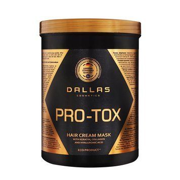 Маска-крем д/волос Далас 1л Hair-Pro-Tox з колаген і гіалурон кислот *12шт 000003903 фото