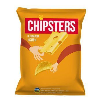 Чіпси Chipster's 25г сир*56шт 000005121 фото