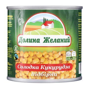Кукурудза Долина бажань ж/б 120гр * 12шт 000007361 фото