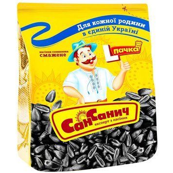 Насіння соняшника Сан Санич 110г смажене*30шт 000005194 фото