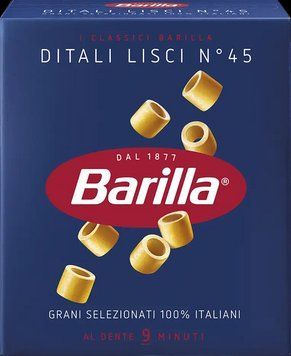 Макарон Barilla 45 Ditali Lisci 0.5 кг* 32шт. 000008442 фото