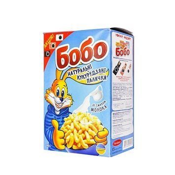 Палички БОБО кукур зі смаком молока 140г*10шт СИНІ 000001053 фото