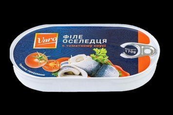 Філе оселедця в томаті ВАРО Польща 170гр *15шт 000008290 фото