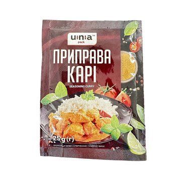 Приправа ЮНА Карі 25г *10шт (70ящ) 000001634 фото
