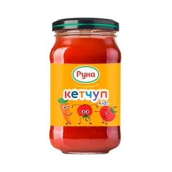 Кетчуп Руна ніжний для дітей 230гр*8шт 000006599 фото