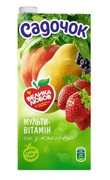 Сік Садочок 0,95л мультивітамін 12шт 000001892 фото