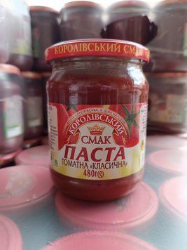 Паста томатна Корол.Смак 25% (твіст) 480г *12шт 000006653 фото