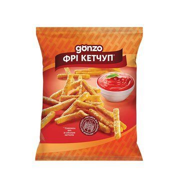 Соломка фрі Gonzo зі смаком кетчупу 40гр * 60шт 000001728 фото