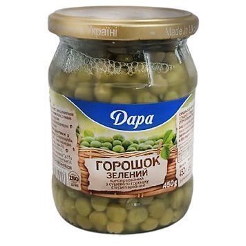 Горошок консервований ТМ Дара 450*12 шт. 000006084 фото