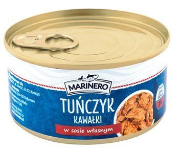 Тунець шматочками у власному соціі Марінеро 185г*48шт 000006919 фото
