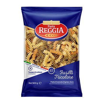 Макарон Reggia 65 Fusilli Incolor спіраль кольорова 500 г *24шт 000007810 фото