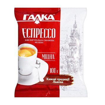Кава Галка Еспрессо 100г *40шт 000000739 фото