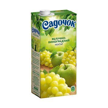Сік Садочок 0,95л яблуко-виноград *12шт 000001890 фото
