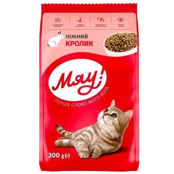 Корм МЯУ 300г кролик *21шт 000003892 фото