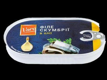 Філе скумбрії в оліїі ВАРО Польща 170гр *15шт 000008293 фото