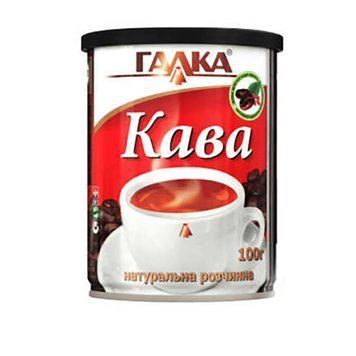 Кава розчинна Галка ж/б 100г *50шт 000000751 фото