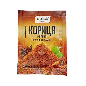 Приправа ЮНА Кориця мелена 15г *30шт (120шт.ящ.) 000001181 фото