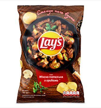 Чіпси Lay's 120г мясна пательня*21шт 000007462 фото