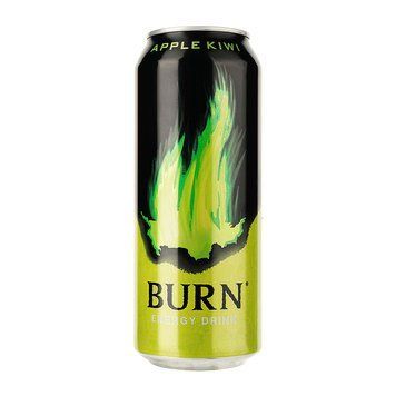 Напій енергетичний Burn 0.25л Apple Kiwi ж/б*6шт 000007443 фото
