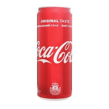 Напій Coca-Cola (Кока-Кола) 0,33л ж/б*12шт(168) 000002594 фото